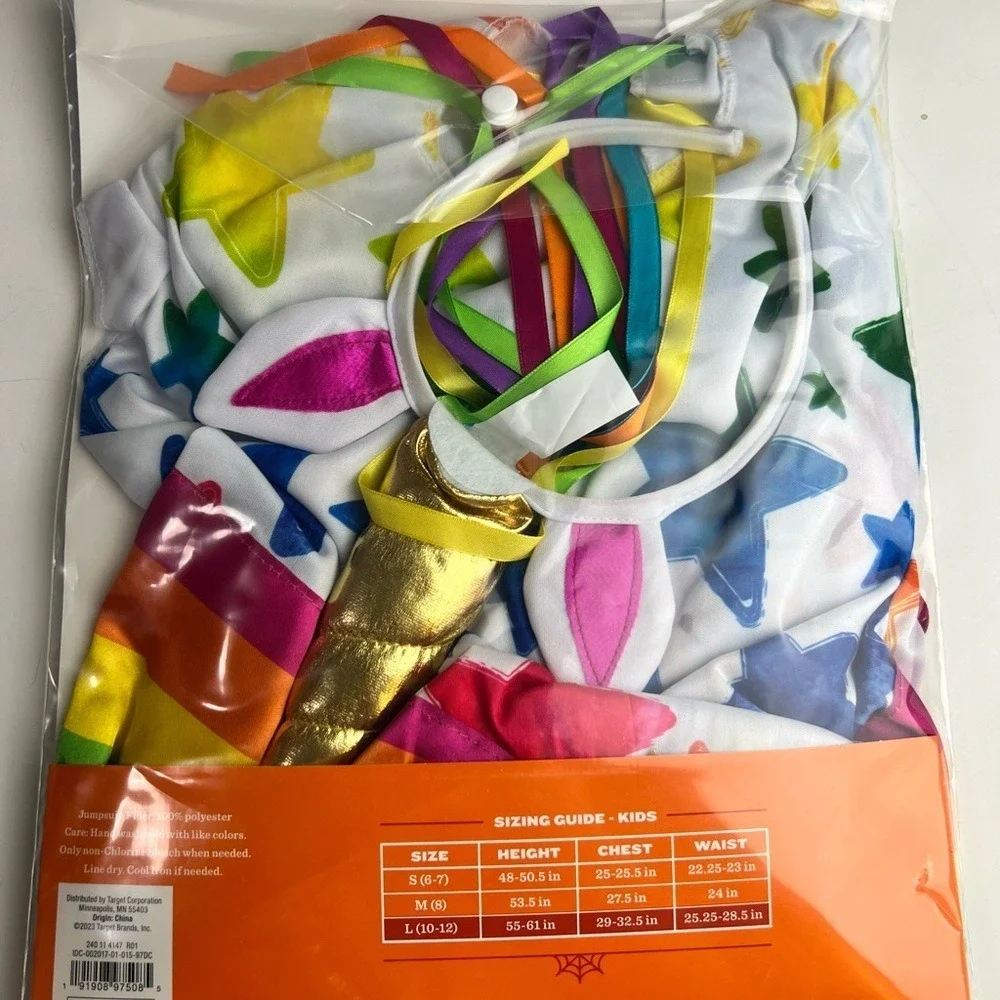 Hyde and‎ Eek Boutique Kids Rainbow Unicorn Halloween Costume - Size Large - Picture 4 of 9